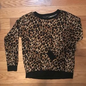 LEOPARD SHAKE SWEATER.
